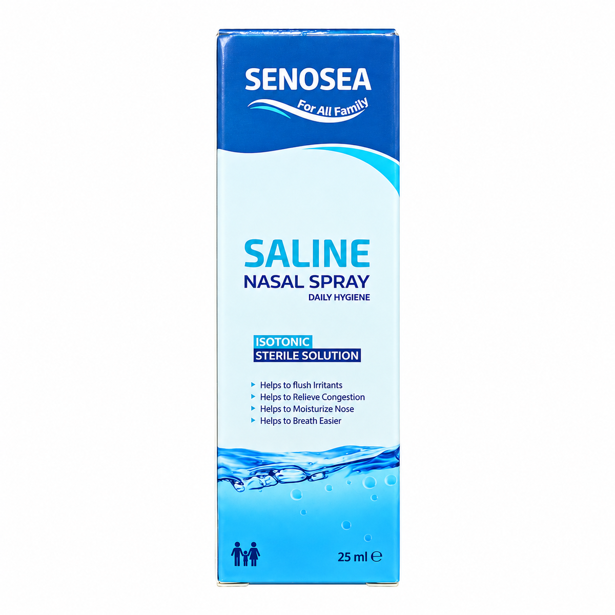 Senosea Saline Nasal Spray box, 25ml